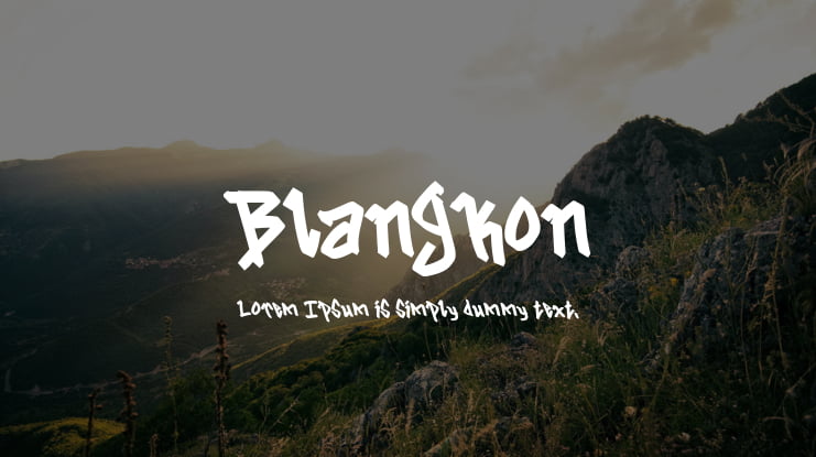 Blangkon Font