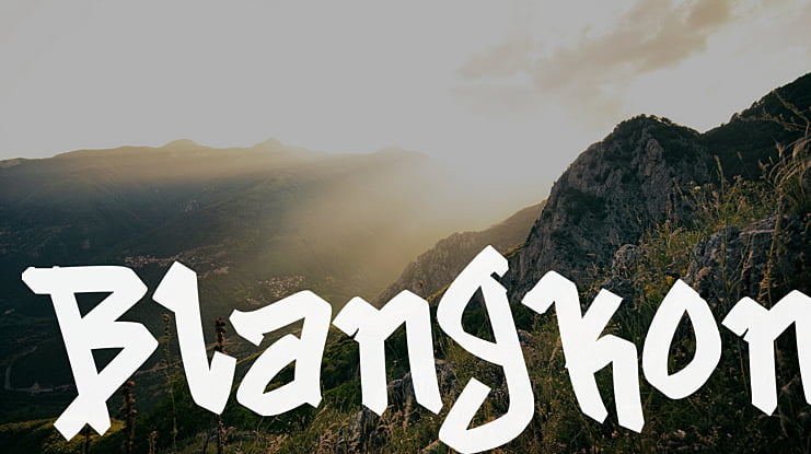 Blangkon Font