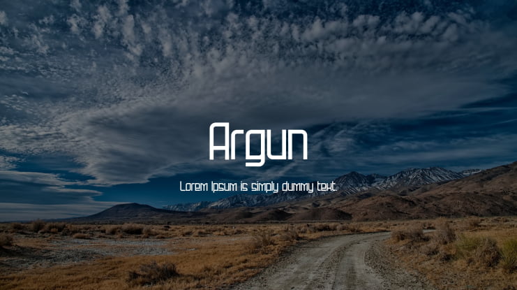 Argun Font