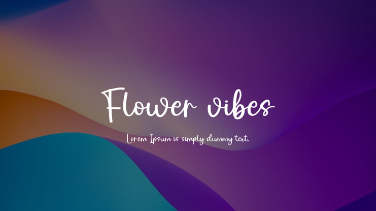 Flower vibes Font