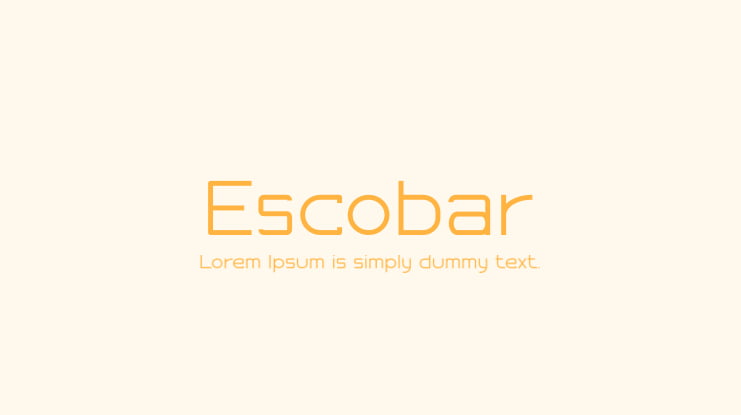 Escobar Font Family