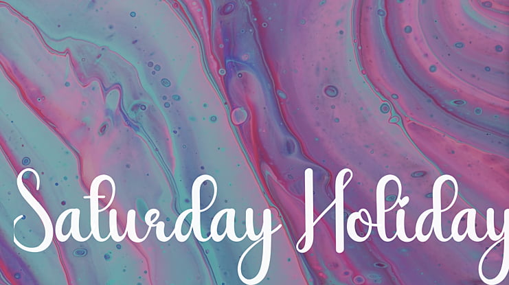 Saturday Holiday Font