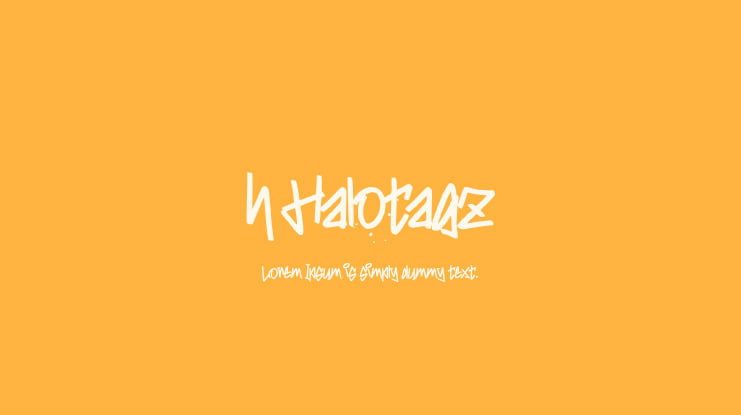 h Halotagz Font