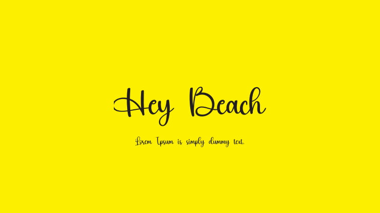 Hey Beach Font