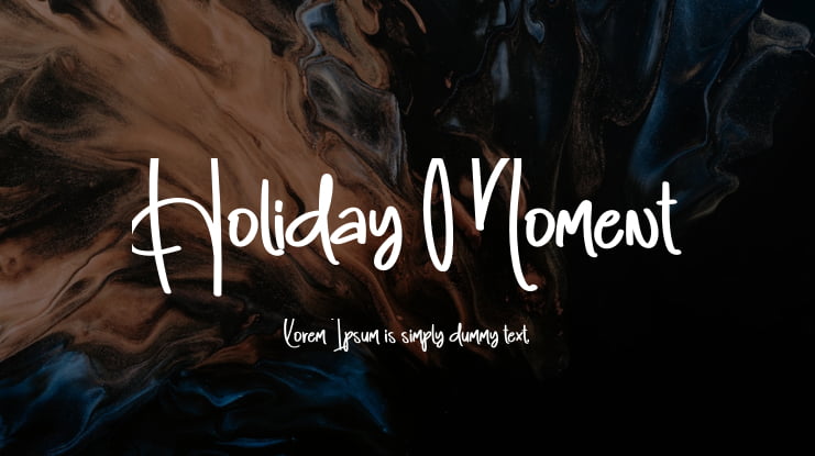 Holiday Moment Font