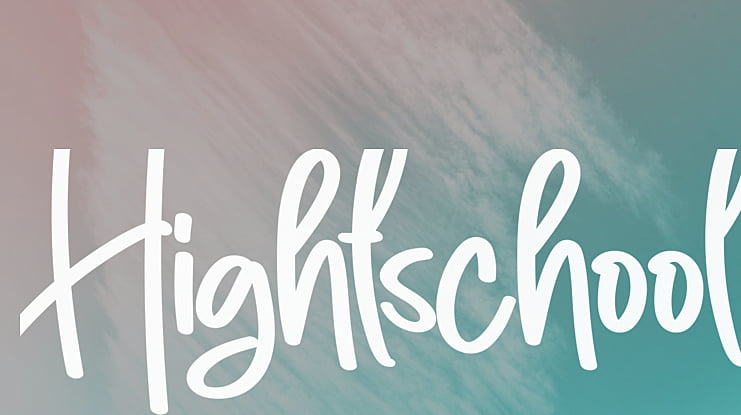 Hightschool Font