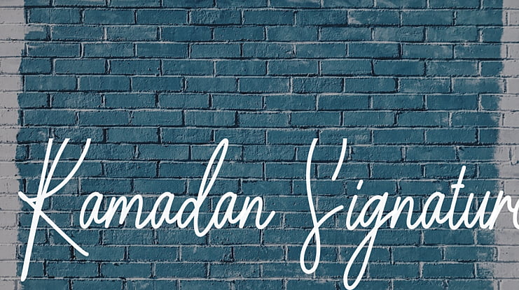 Ramadan Signature Font