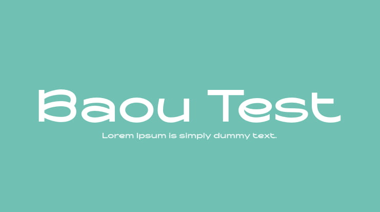 Baou Test Font