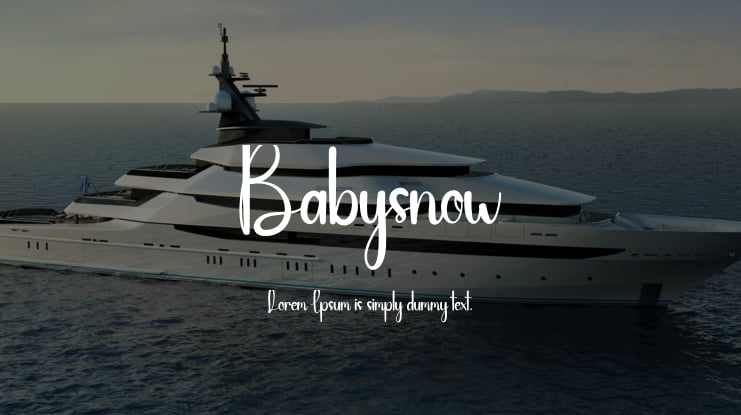 Babysnow Font