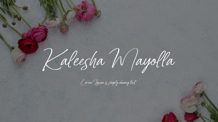 Kaleesha Mayolla Font