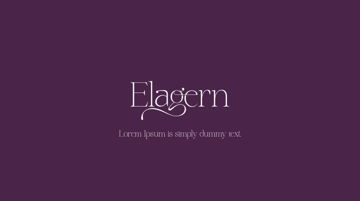 Elagern Font