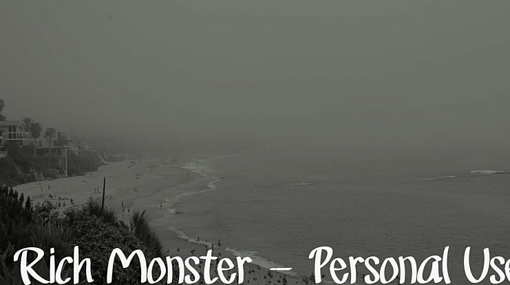 Rich Monster - Personal Use Font