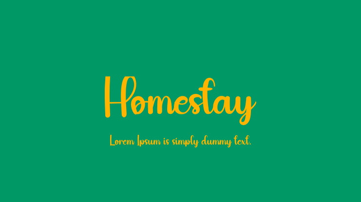 Homestay Font