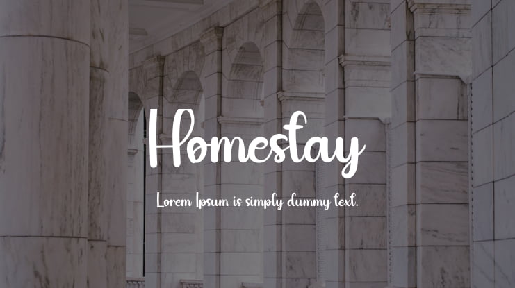 Homestay Font