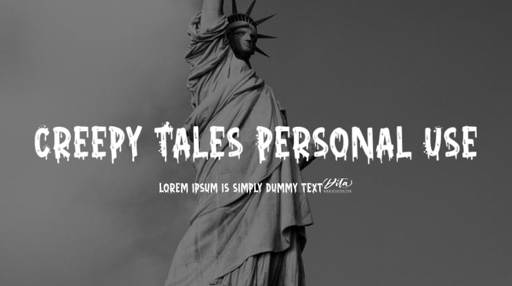 Creepy Tales Personal Use Font