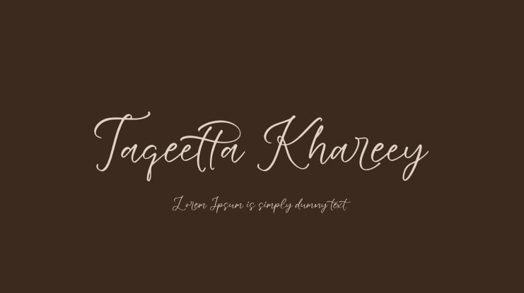 Taqeetta Khareey Font