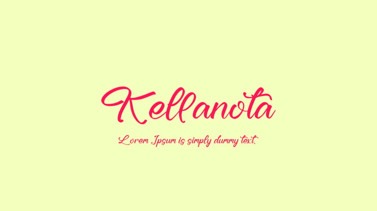 Kellanota Font