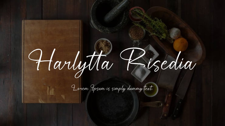 Harlytta Risedia Font Family