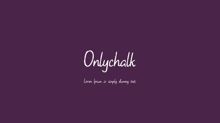 Onlychalk Font