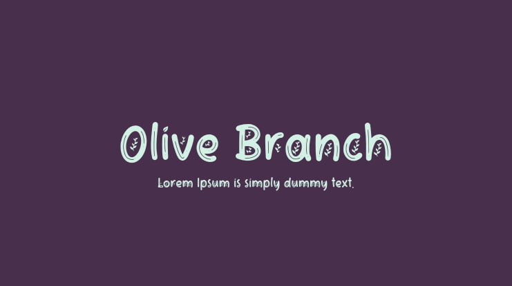 Olive Branch Font