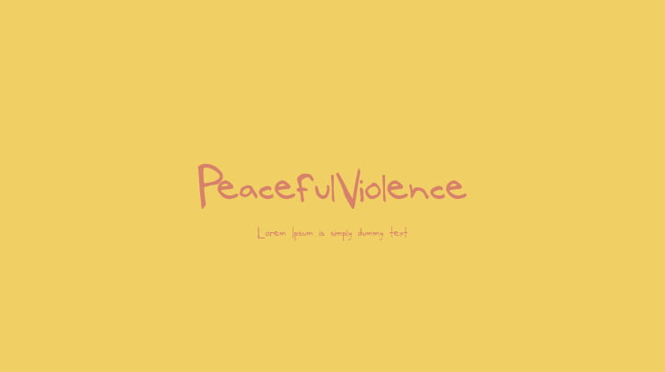 PeacefulViolence Font