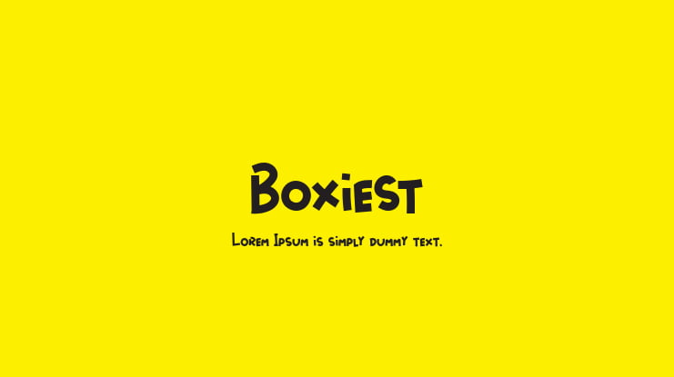 Boxiest Font