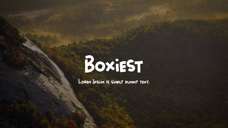 Boxiest Font