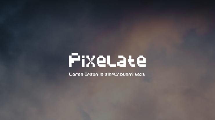 Pixelate Font