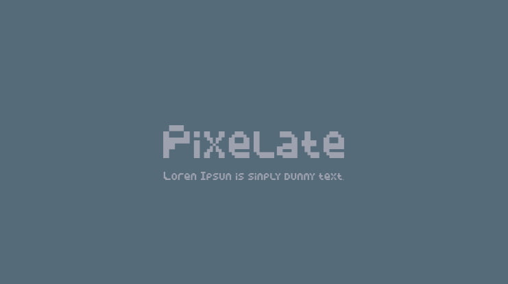 Pixelate Font