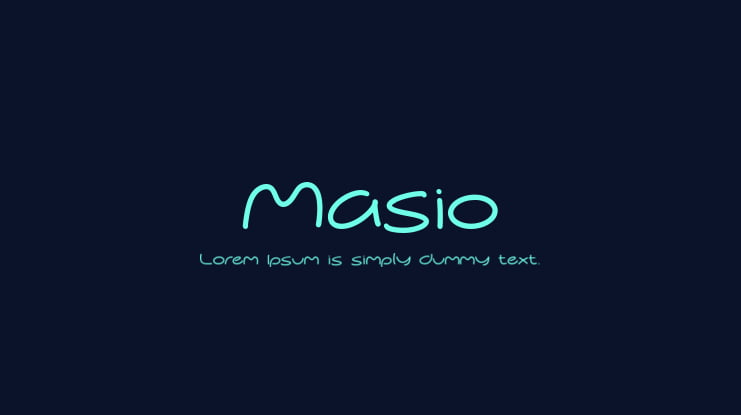 Masio Font