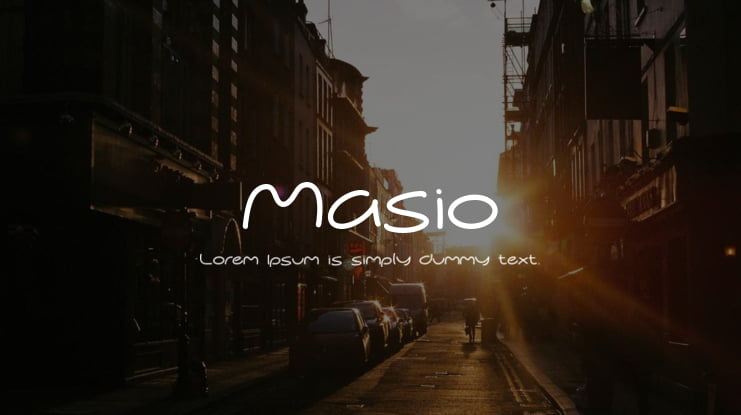 Masio Font