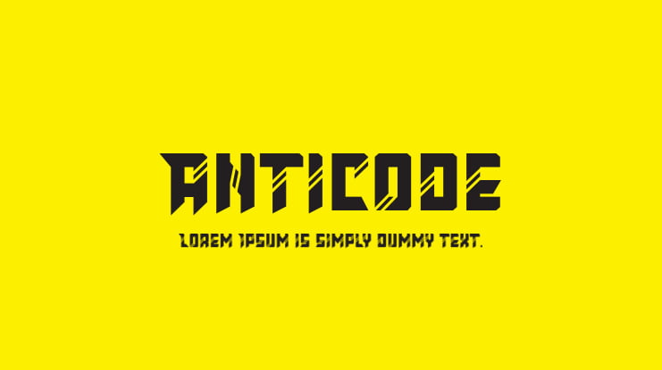 Anticode Font