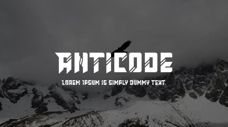 Anticode Font