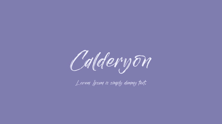 Calderyon Font