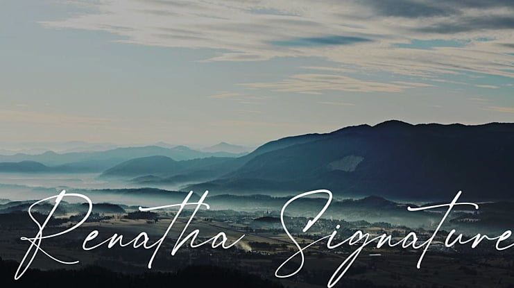 Renatha Signature Font