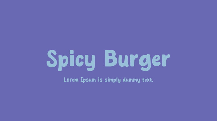 Spicy Burger Font