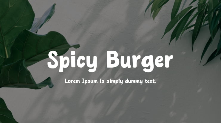 Spicy Burger Font