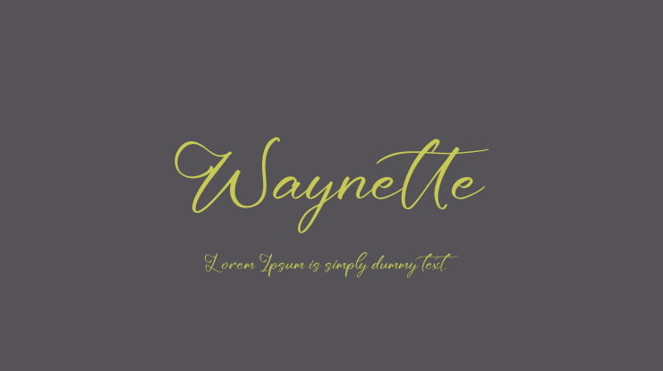 Waynette Font