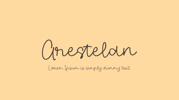 Grestelan Font