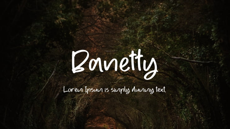 Banetty Font