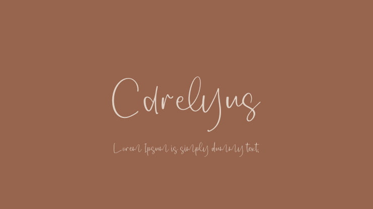 Carelyus Font