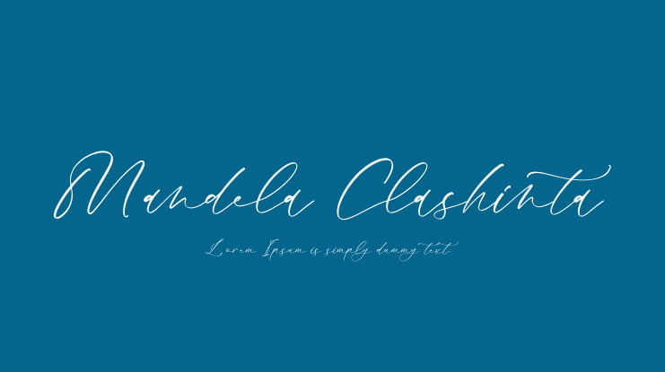 Mandela Clashinta Font