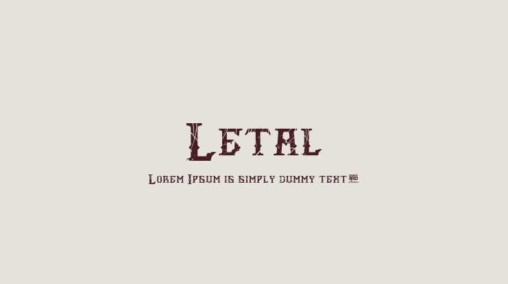 Letal Font