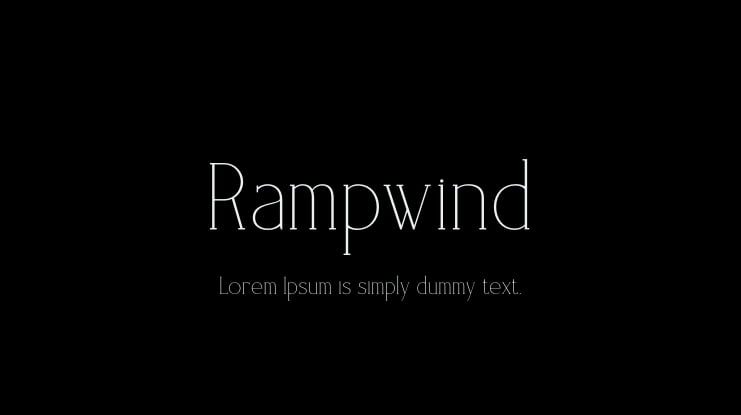 Rampwind Font