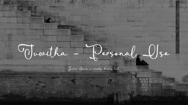 Juwitha - Personal Use Font