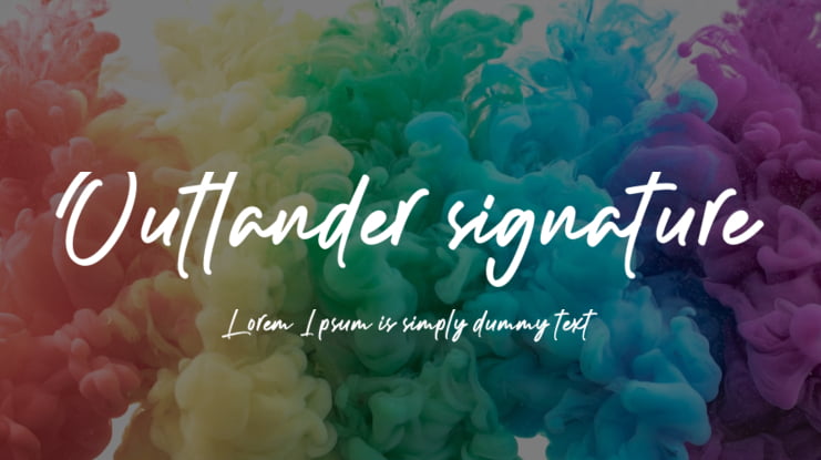 Outlander signature Font