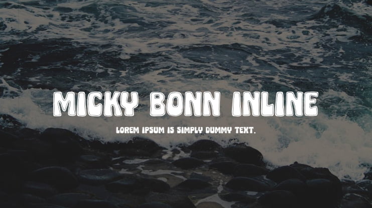 Micky Bonn Inline Font