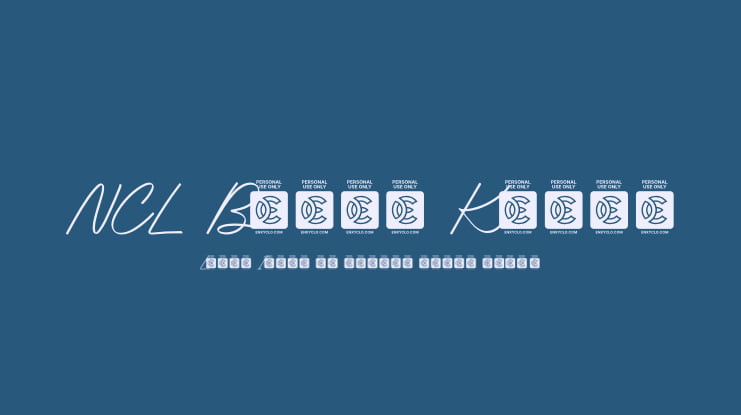 NCL Bique Kisty Font