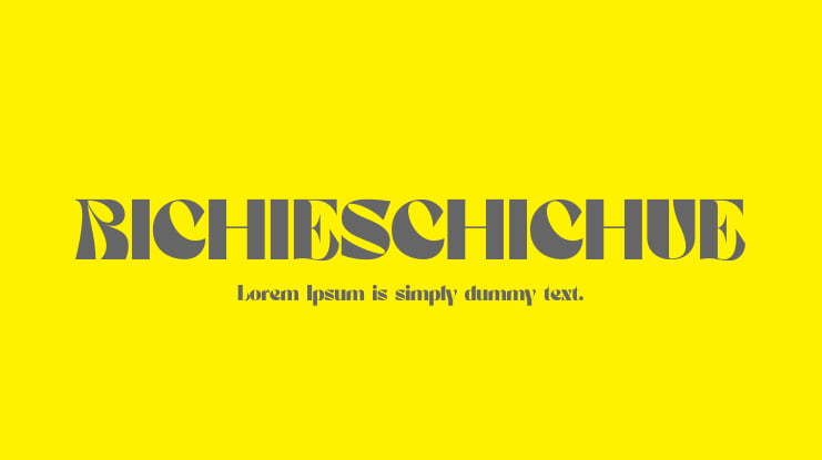 RICHIESCHICHUE Font