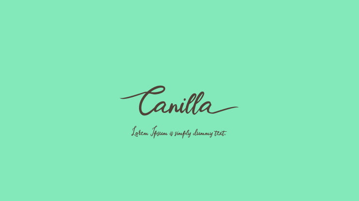 Canilla Font